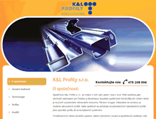Tablet Screenshot of klprofily.cz